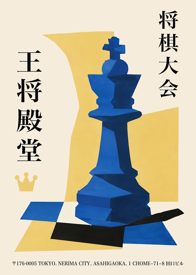 Minimalist Chess King Poster