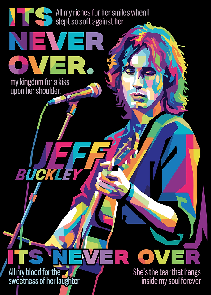 Jeff Buckley Pop Art Poster