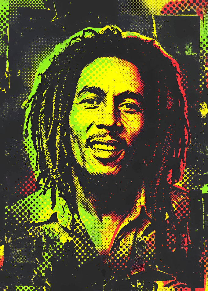 Bob Marley Pop Art Portrait