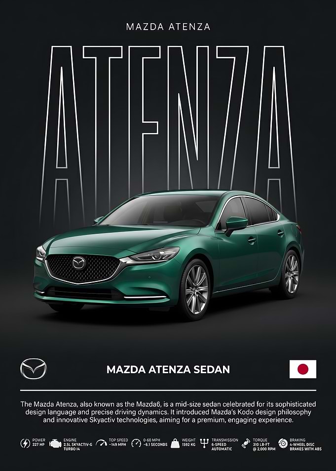 Mazda Atenza Sedan Promotional Poster