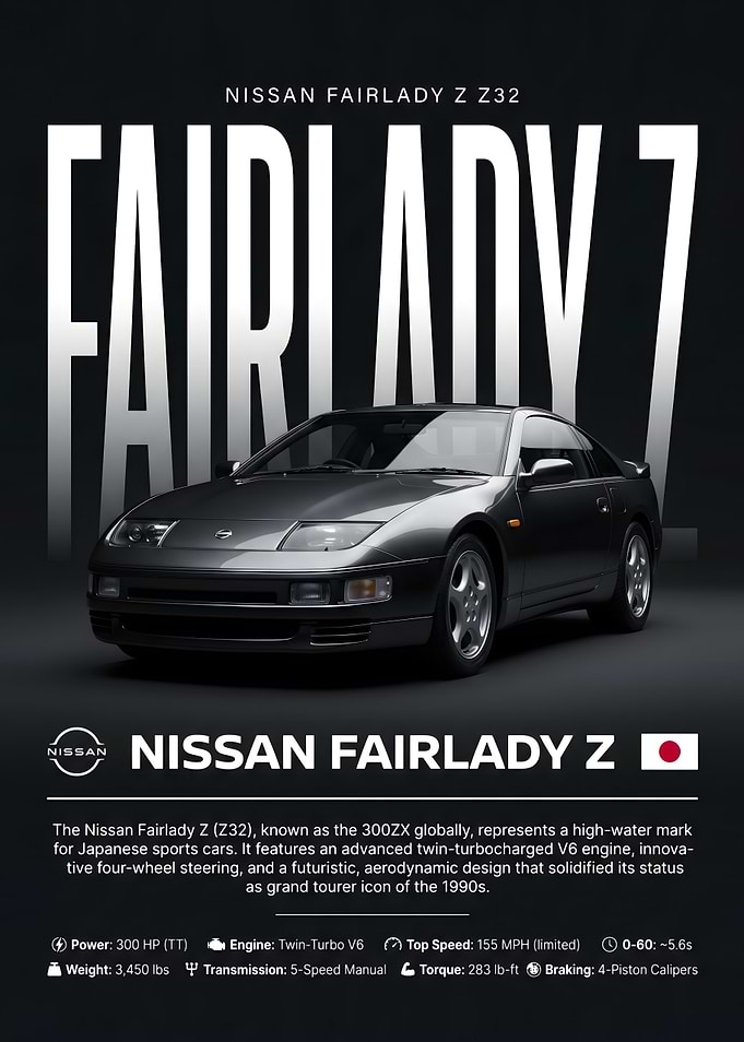 Nissan Fairlady Z Z32 Poster