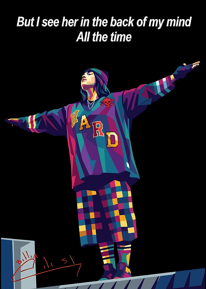 Billie Eilish Pop Art Poster
