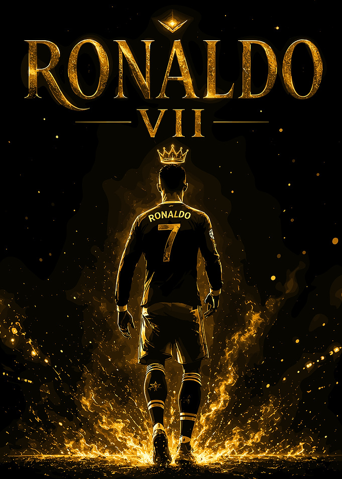 Cristiano Ronaldo Golden King Poster
