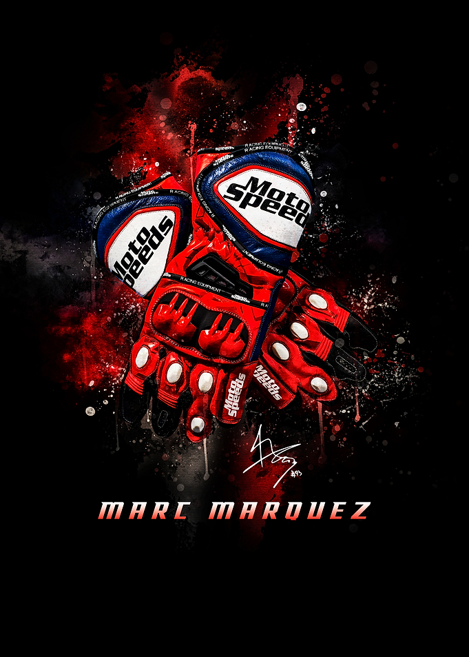 Marc Marquez Moto Speed Racing Gloves