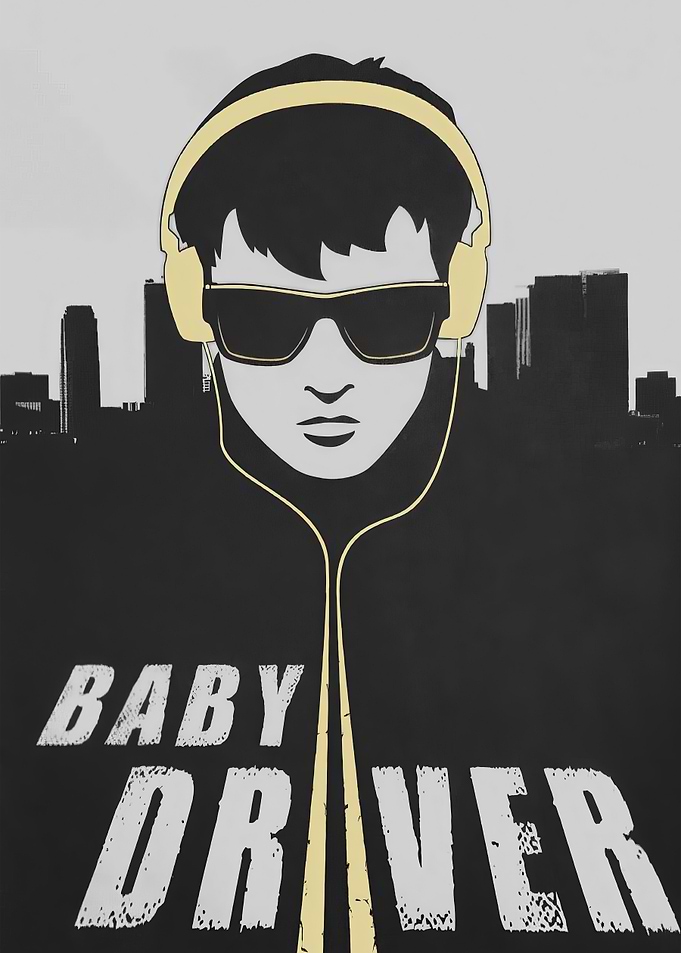 Baby Driver Minimalist Movie Poster