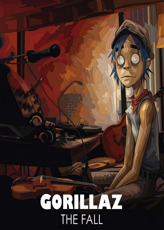 Gorillaz The Fall Album Art