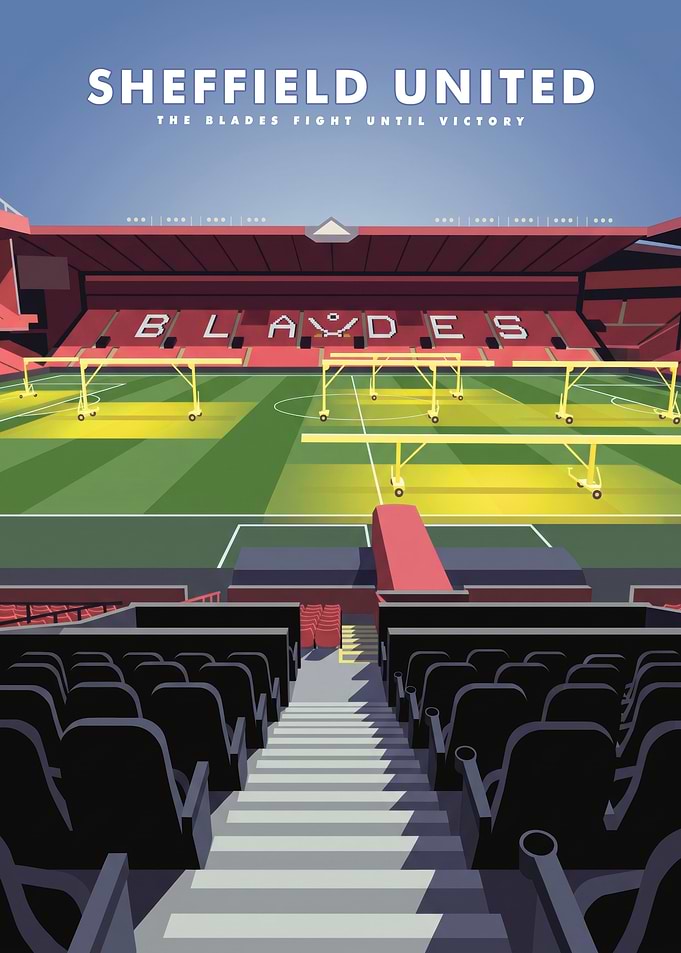 Sheffield United Bramall Lane Stadium Poster