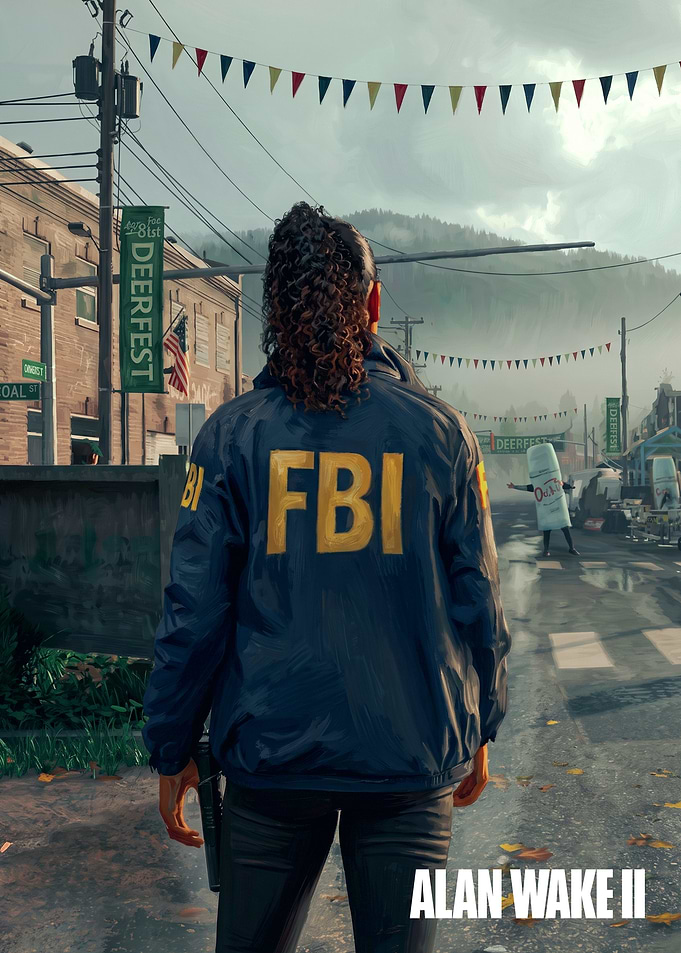 Alan Wake 2 FBI Agent Poster