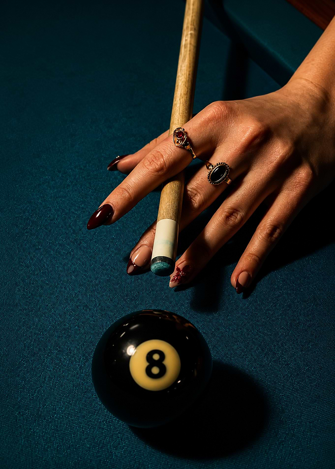 Ready to Break — 8 Ball Close-Up Poster