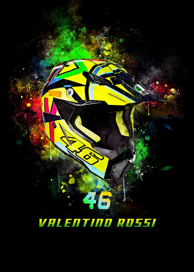 Valentino Rossi AGV Helmet Art