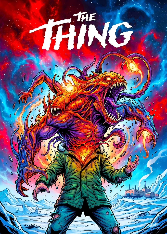 The Thing Horror Movie Poster Art