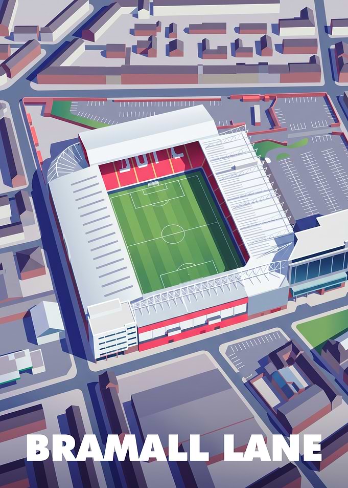 Bramall Lane Stadium Illustration