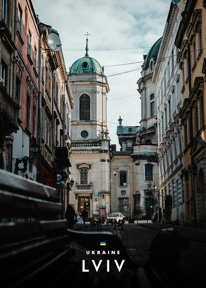 Historic Lviv City Street View