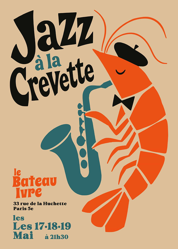 Jazz à la Crevette Poster