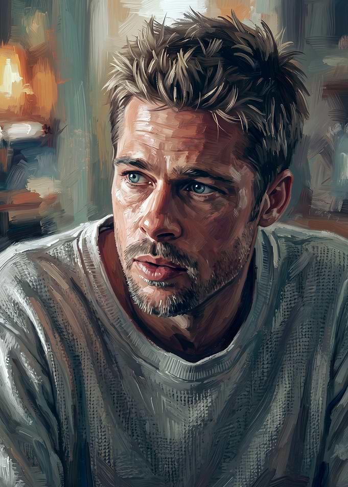 Portrait of Brad Pitt