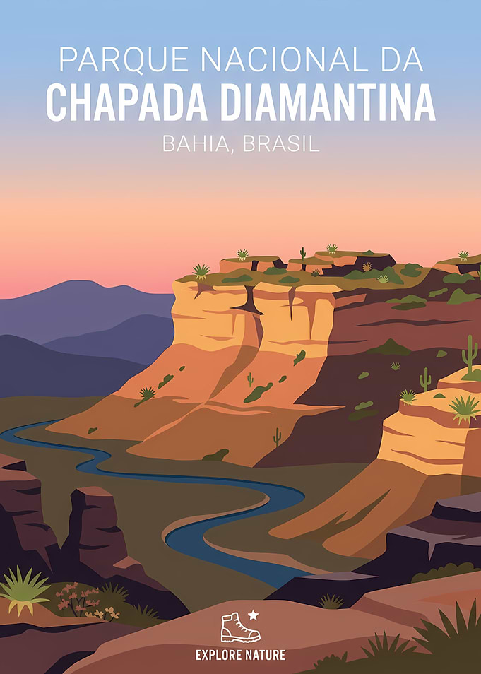 Chapada Diamantina National Park Travel Poster