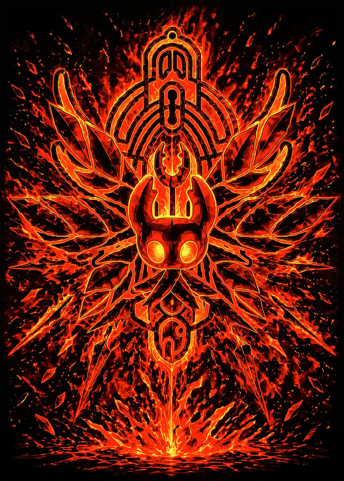 Hollow Knight Fiery Emblem Art