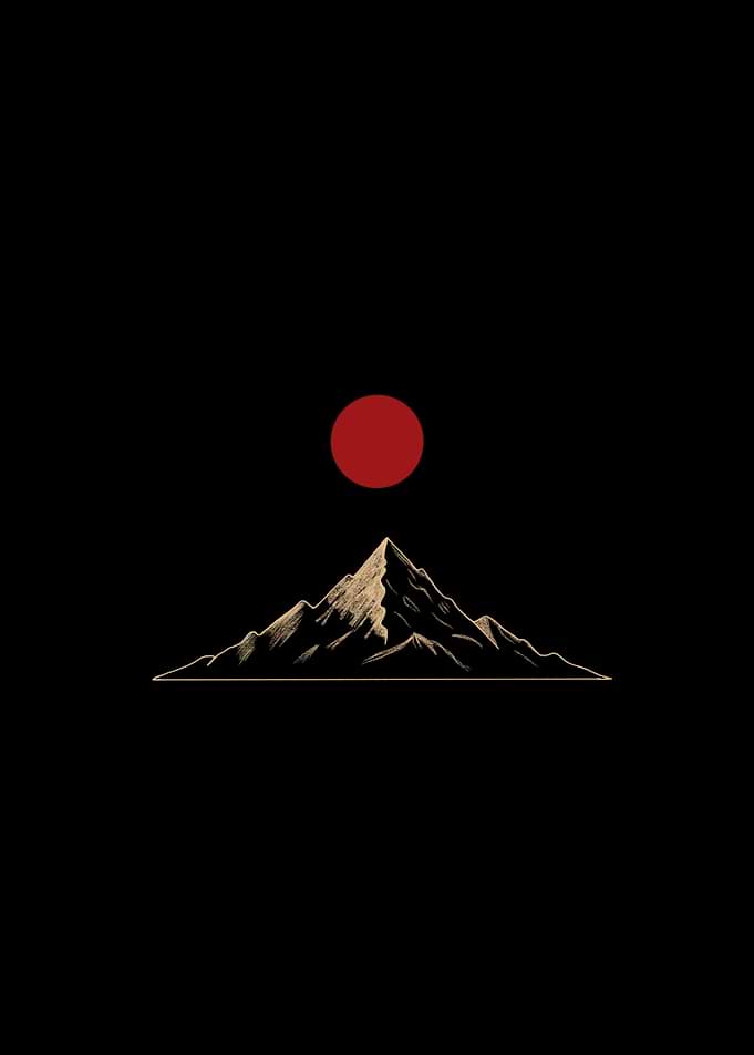 Mountain Red Sun