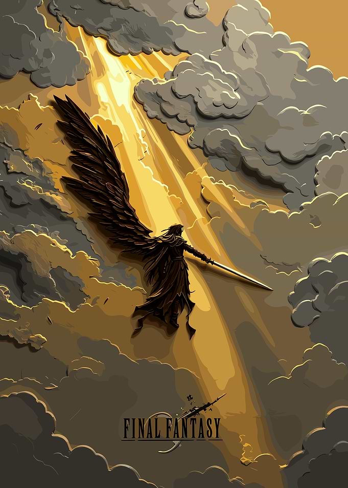 Sephiroth Final Fantasy Winged Angel Poster