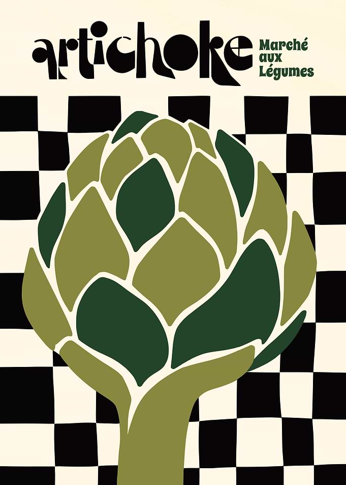 Artichoke Vegetable Market Poster