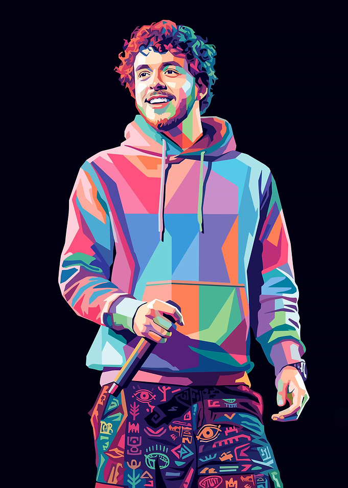 Jack Harlow WPAP Pop Art Portrait