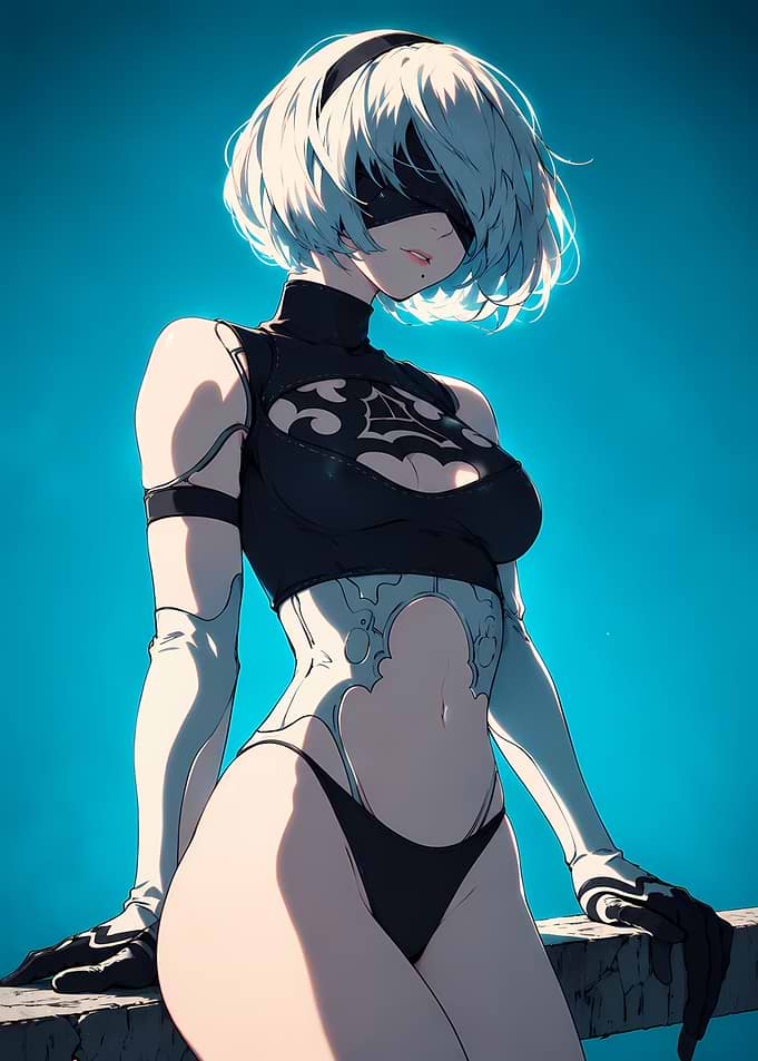 2B from NieR:Automata Portrait