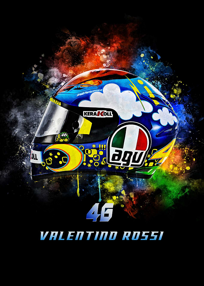 Valentino Rossi AGV Helmet Art