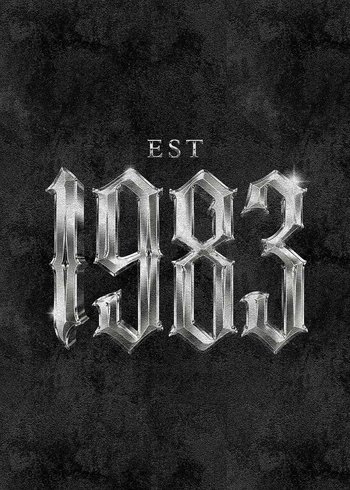 EST. 1983 Poster – Vintage Birth Year Design
