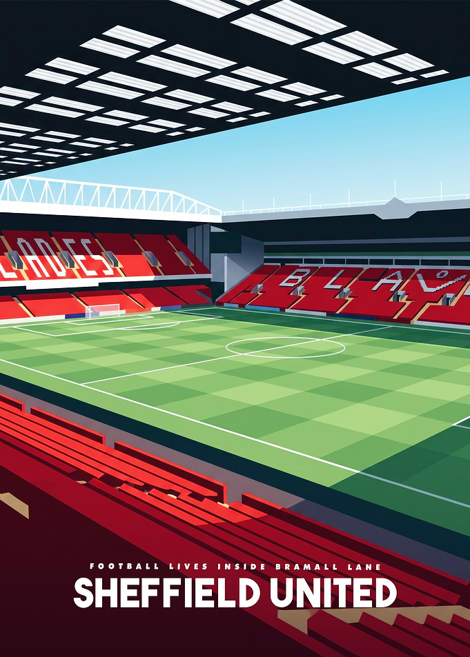 Sheffield United Bramall Lane Stadium Poster