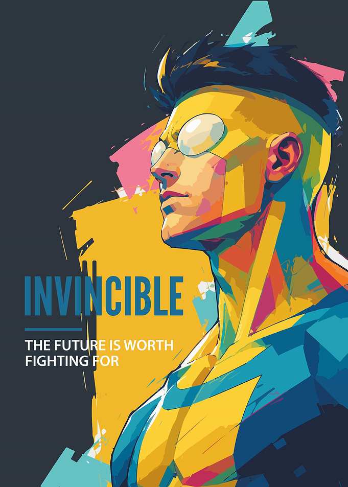 Invincible Superhero Poster Art