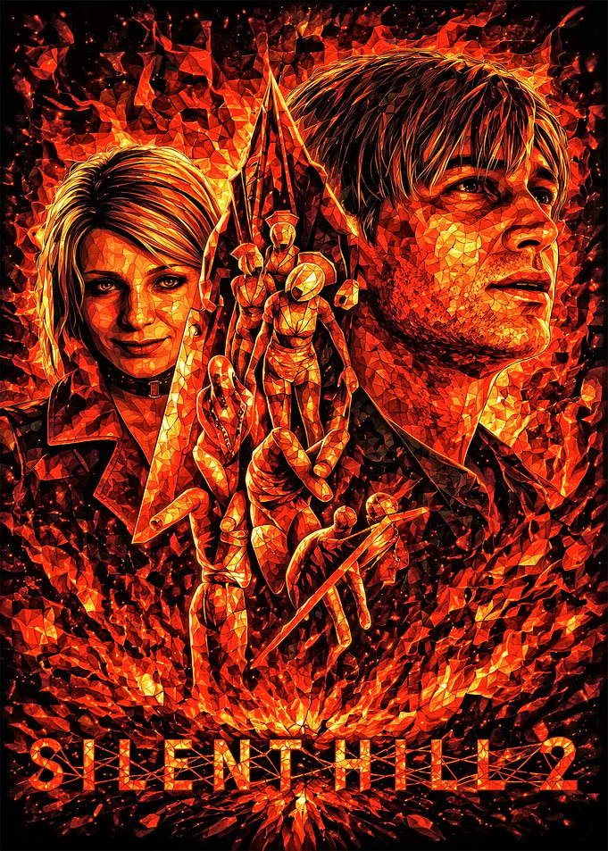 Silent Hill 2 Mosaic Poster