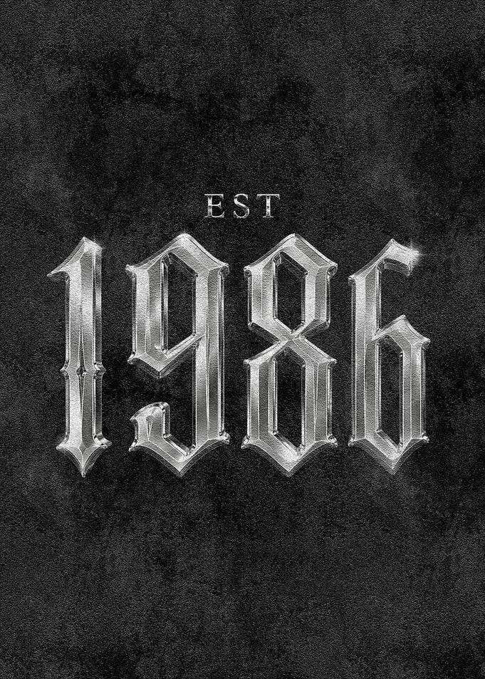 EST. 1986 Poster – Vintage Birth Year Design