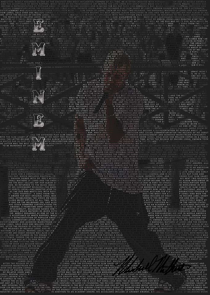 The Real Shady Silhouette Poster