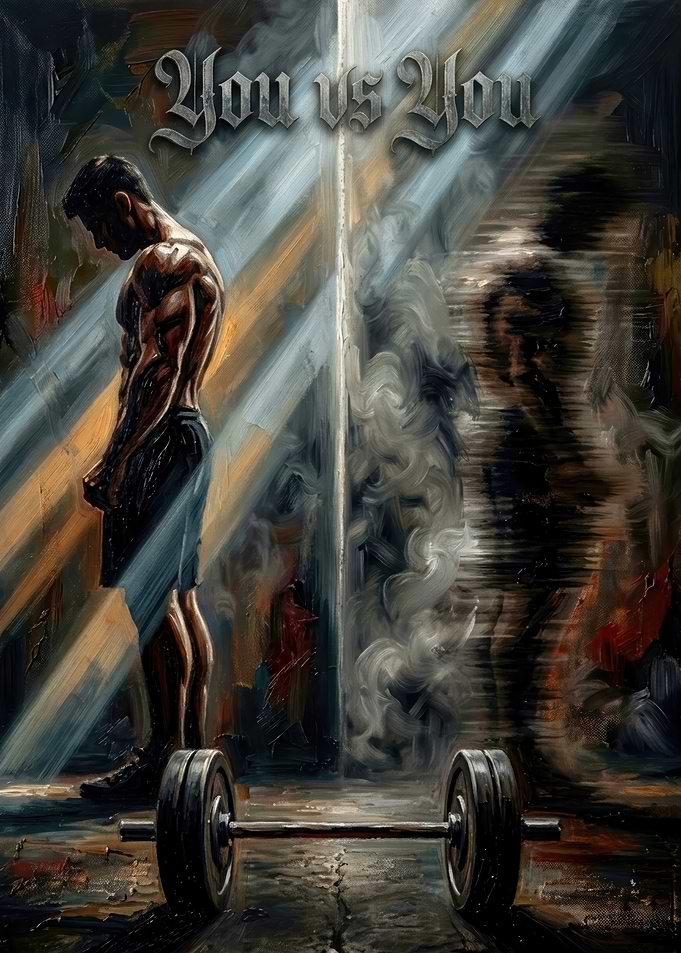 You vs You Gym Motivation Poster