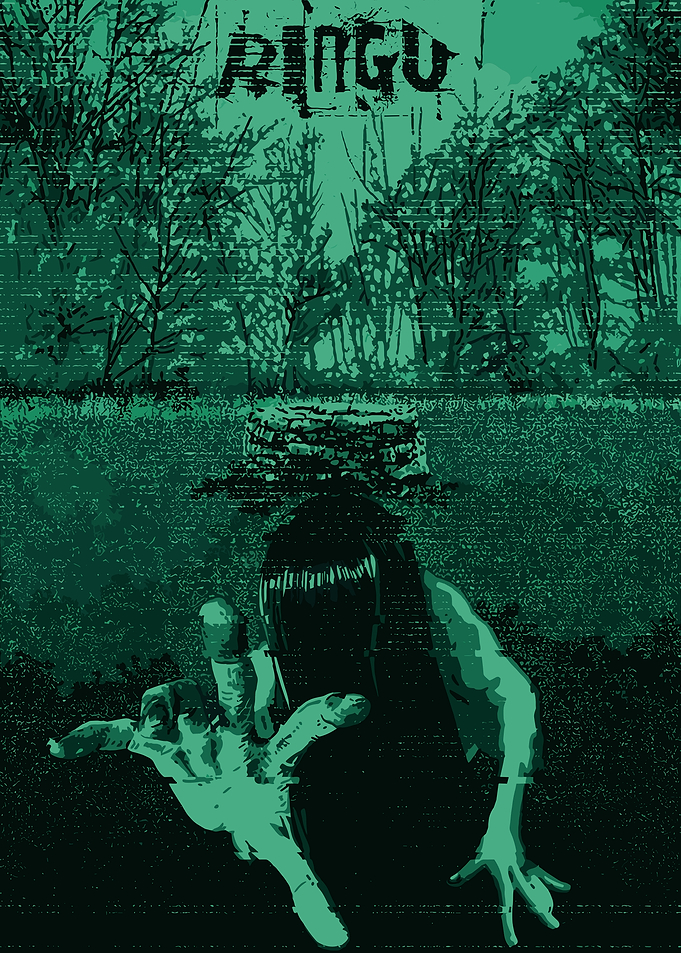 Ringu Horror Movie Poster Art
