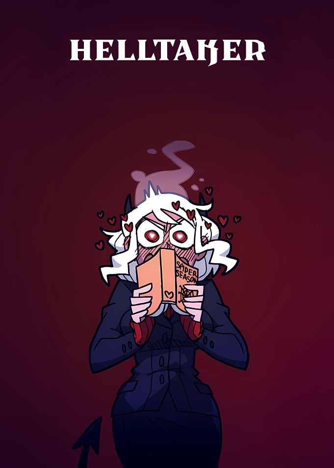 Helltaker Modeus Reading Fanart