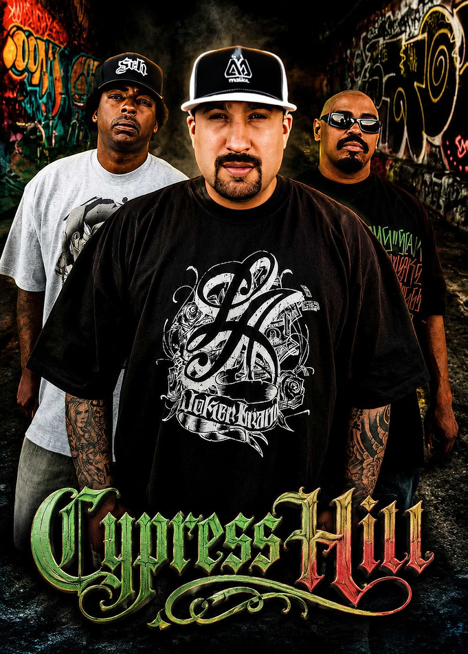 Cypress Hill Hip Hop Group Portrait