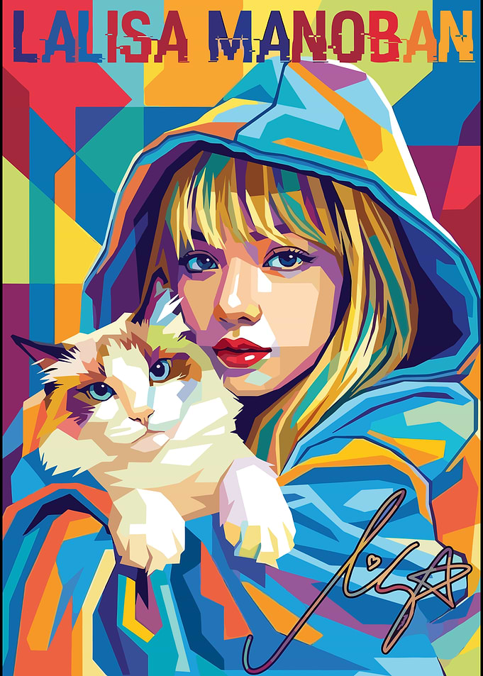Lalisa Manoban Pop Art Portrait