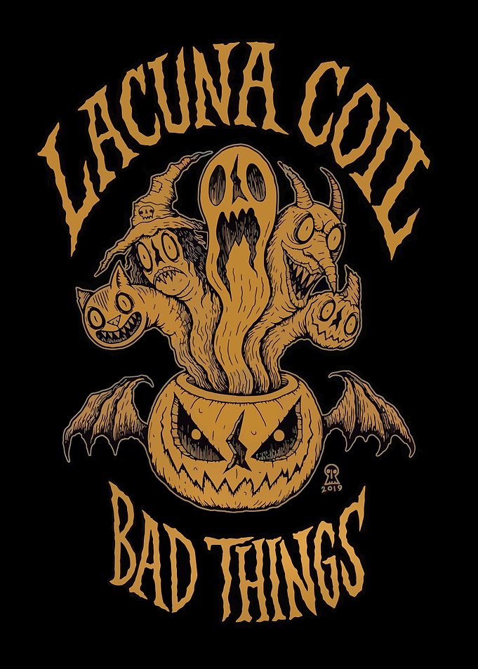 Lacuna Coil Bad Things Halloween Art