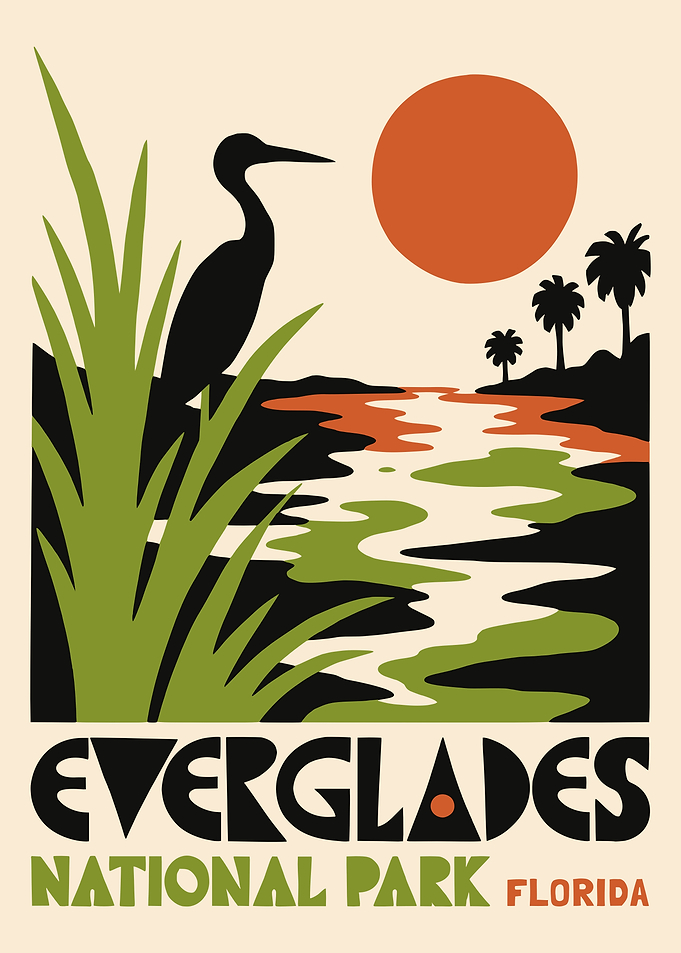 Everglades National Park Vintage Poster