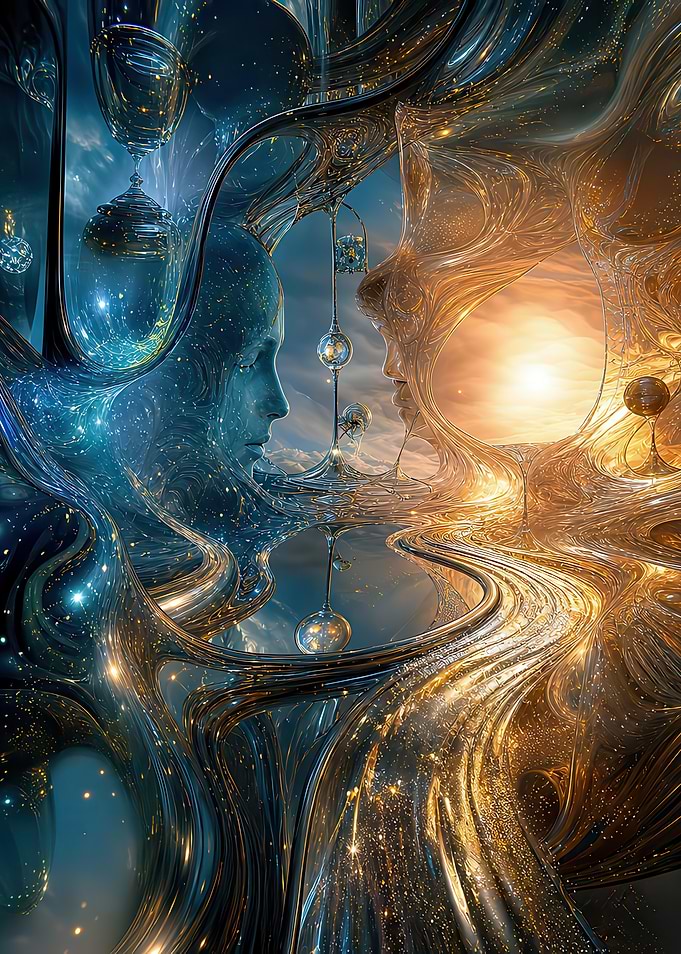 Ethereal Duality of Light and Shadow