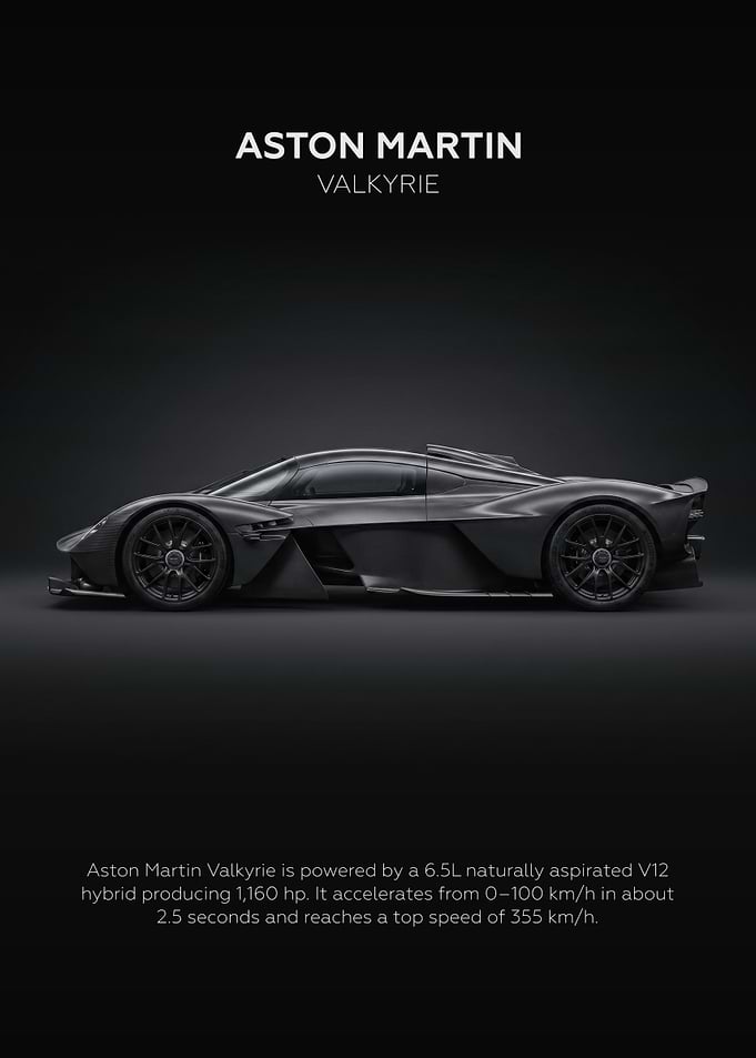 Aston Martin Valkyrie Side View Car