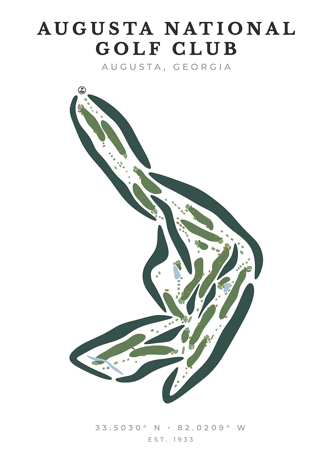Augusta National Golf Club Course Map
