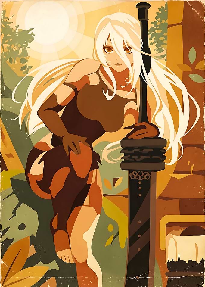 A2 from NieR: Automata Poster