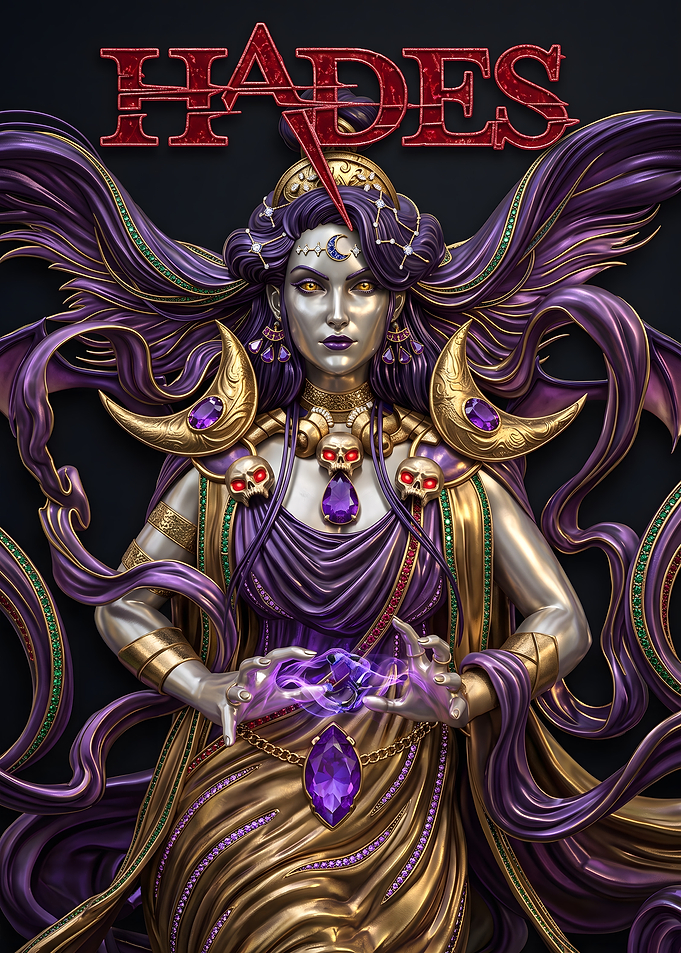 Hades Goddess Fantasy Digital Art
