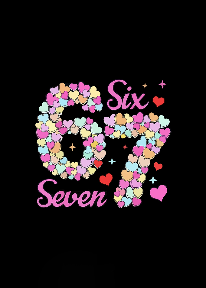 Six-Seven Heart Number Design