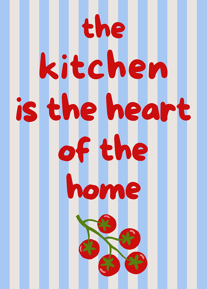 The Kitchen Is The Heart Of The Home Poster
