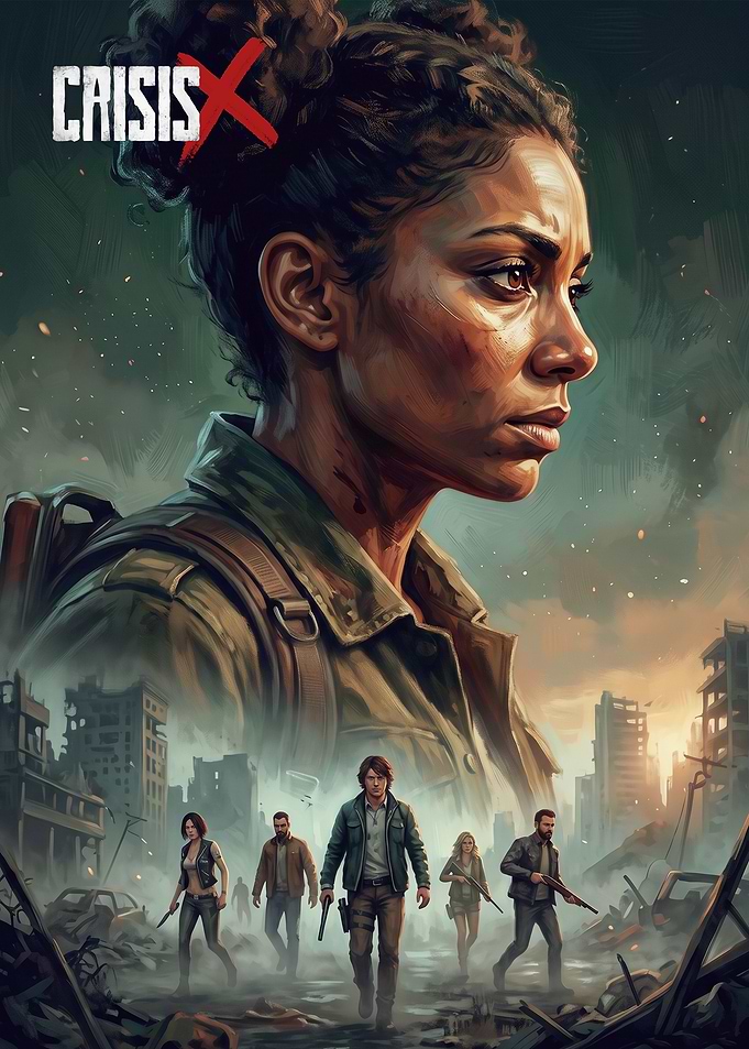 CrisisX Post-Apocalyptic Survival Game Poster