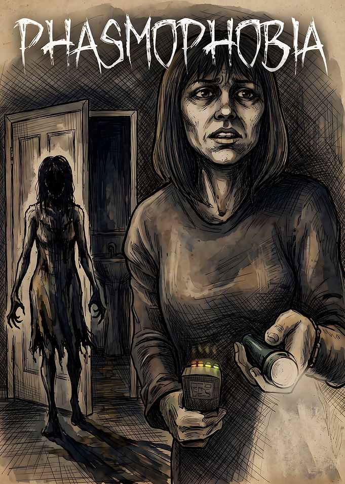 Phasmophobia Horror Game Fan Art
