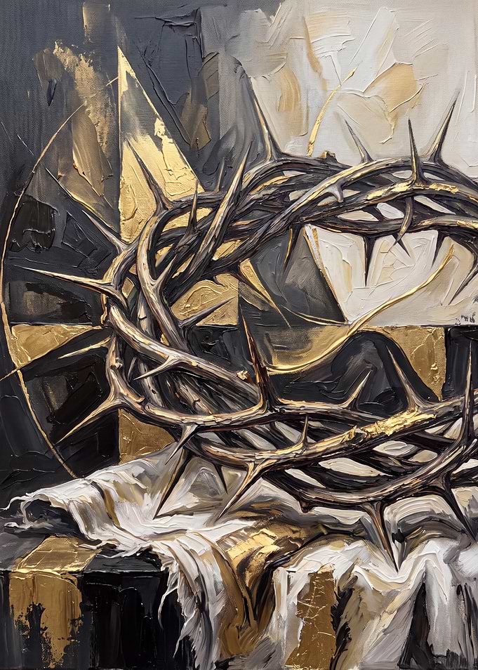 Crown of Thorns Abstract Painting